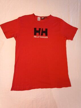 Vintage Y2K Helly Hansen Red Tee Shirt - Size Large